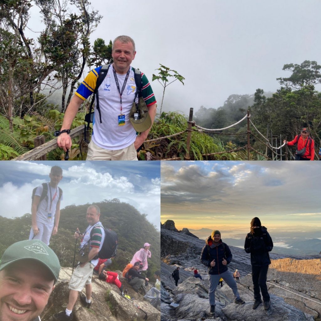 Image of the team climbing Mount Kinabalu