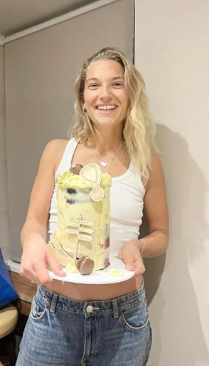 Kate with her special birthday cake