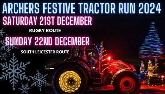 Archers festive tractor run 2024